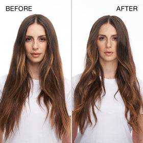 Kenra finished hair texture showing shine and flake-free hold