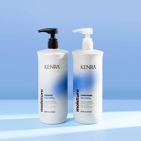 Kenra conditioner applied in shower demonstrating smooth application benefit