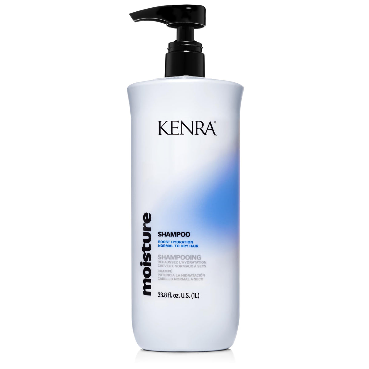 Kenra moisture shampoo front packaging shows professional label and size