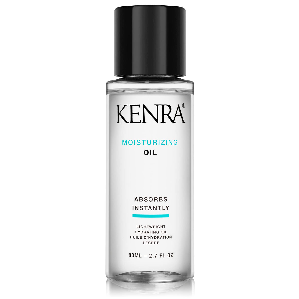 Kenra front bottle showing label and lightweight design benefit