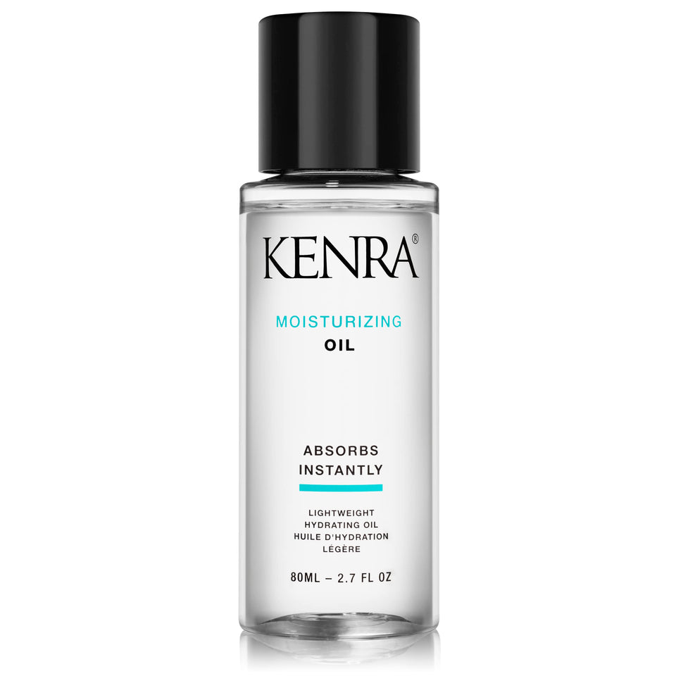 Kenra front bottle showing label and lightweight design benefit