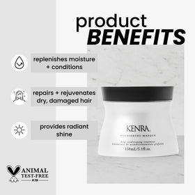 Kenra nourishing masque creamy texture close-up demonstrating rich hydration benefits