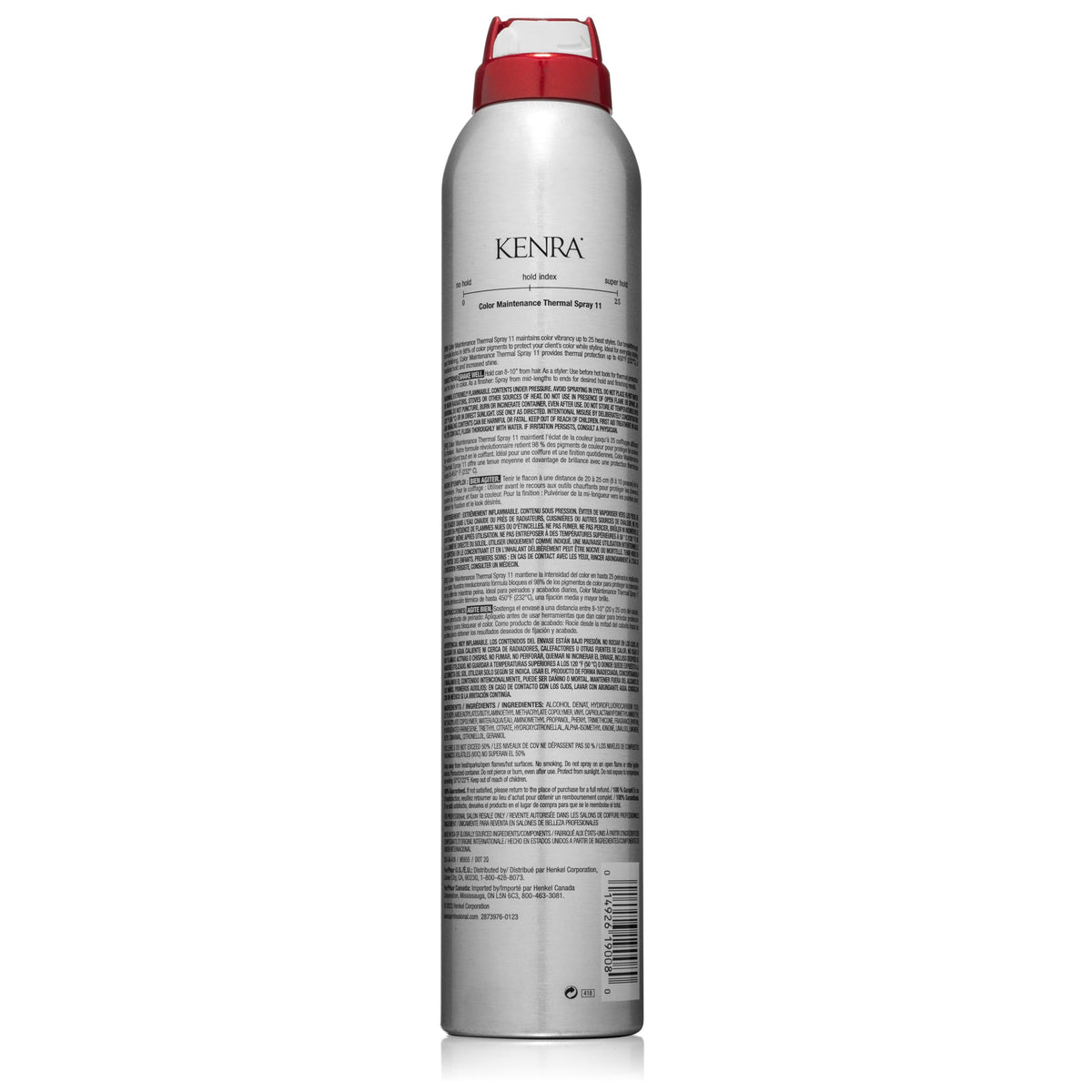 Kenra bottle on a salon station among tools illustrating professional use benefits
