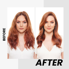 Kenra application on fingers showing small amount used to protect and shape hair