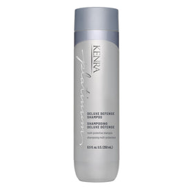 Kenra Platinum Deluxe Defense front bottle showing branding and size for easy identification and shelf appeal