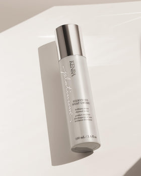 Kenra platinum result on smooth shiny hair demonstrating sleek finish and frizz control benefit