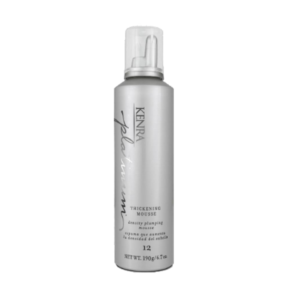 Kenra Platinum mousse front packaging showing brand and size for quick ID