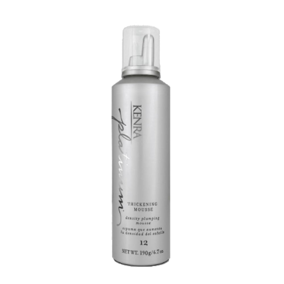 Kenra Platinum mousse front packaging showing brand and size for quick ID
