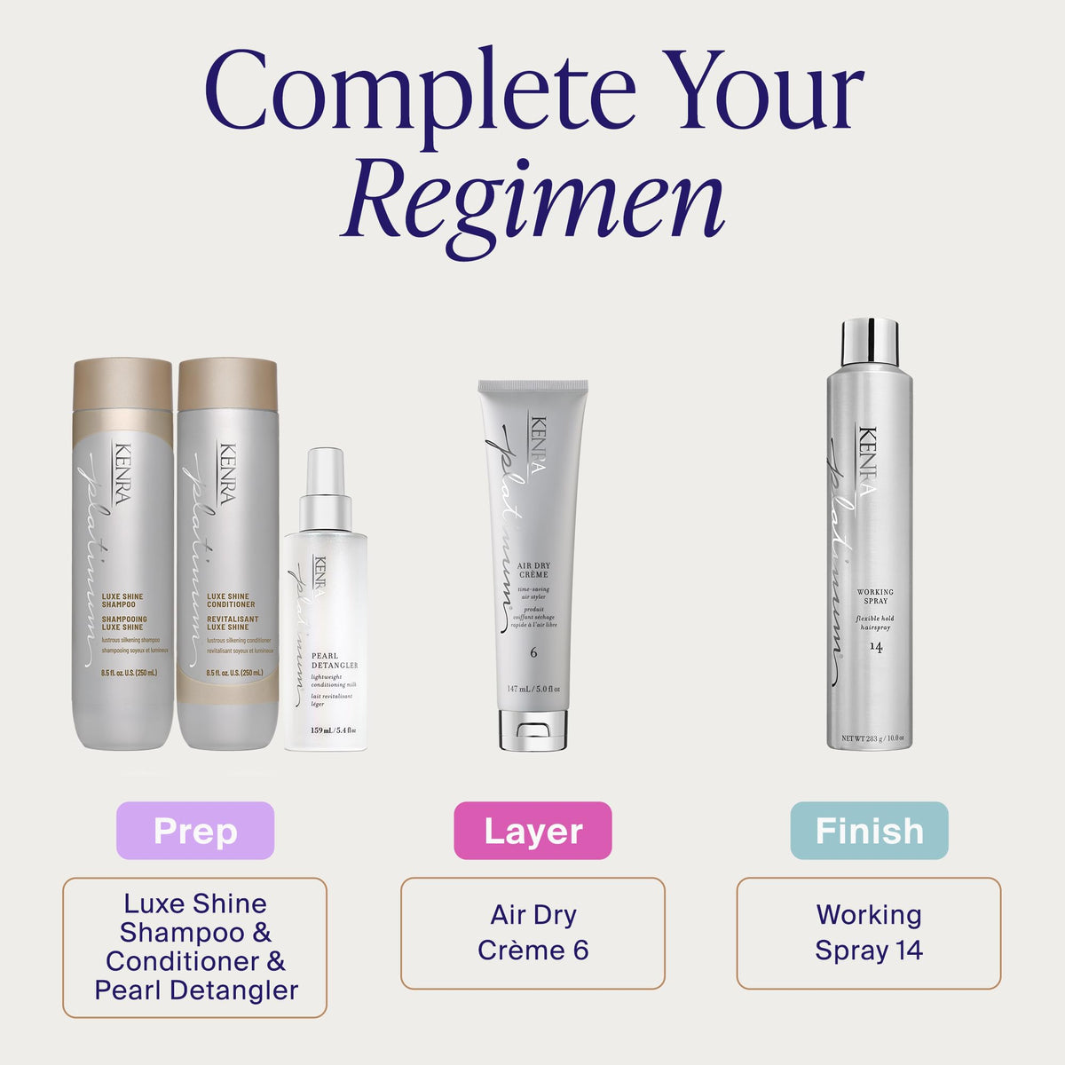 Kenra detangler on bathroom shelf in lifestyle setting for daily routine benefit