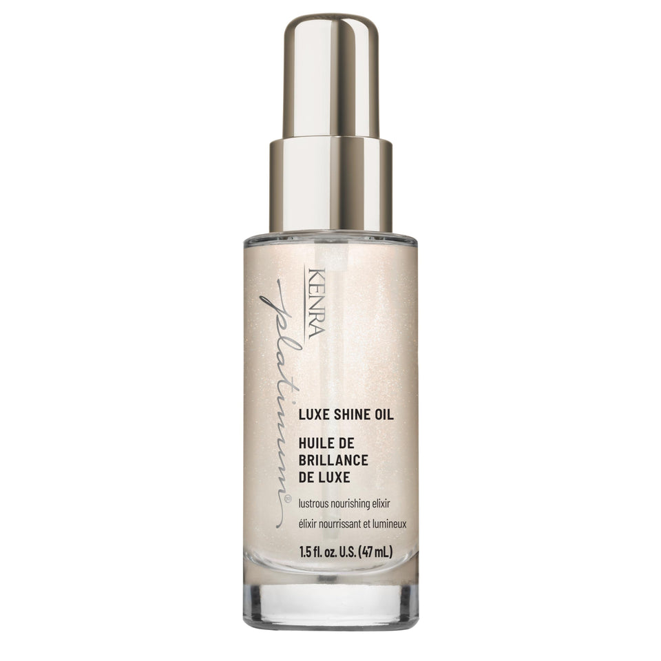 Kenra bottle front packaging shows brand and sleek design for easy identification and appeal