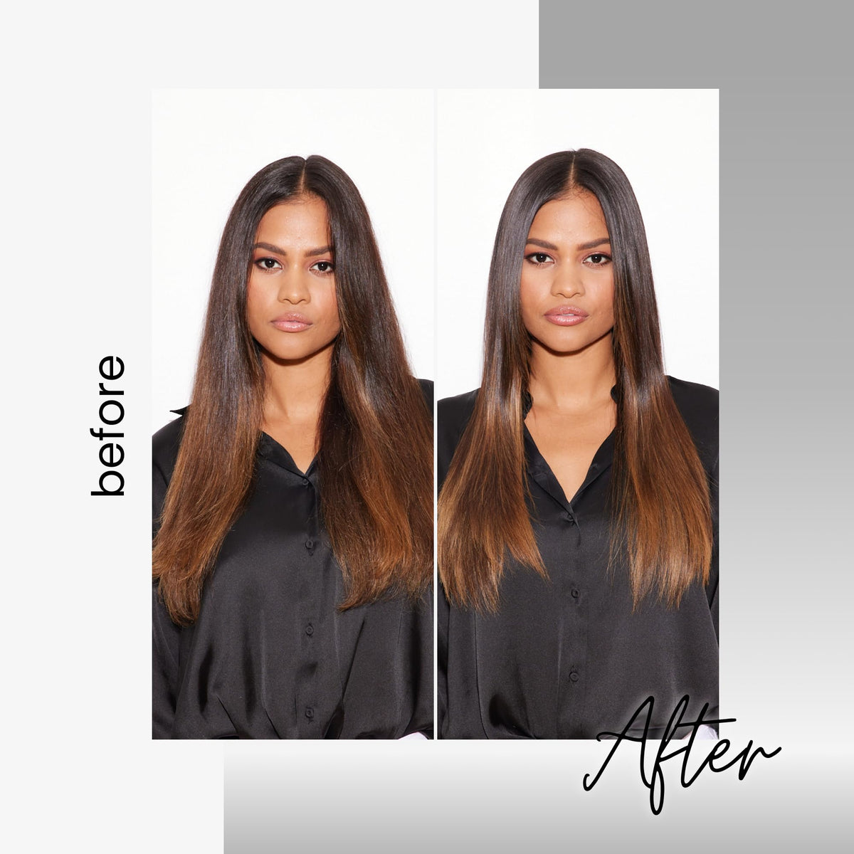 Kenra Platinum Silkening Mist fine spray demonstrating weightless coverage