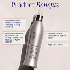Kenra Platinum nozzle close-up illustrating precise mist application benefit