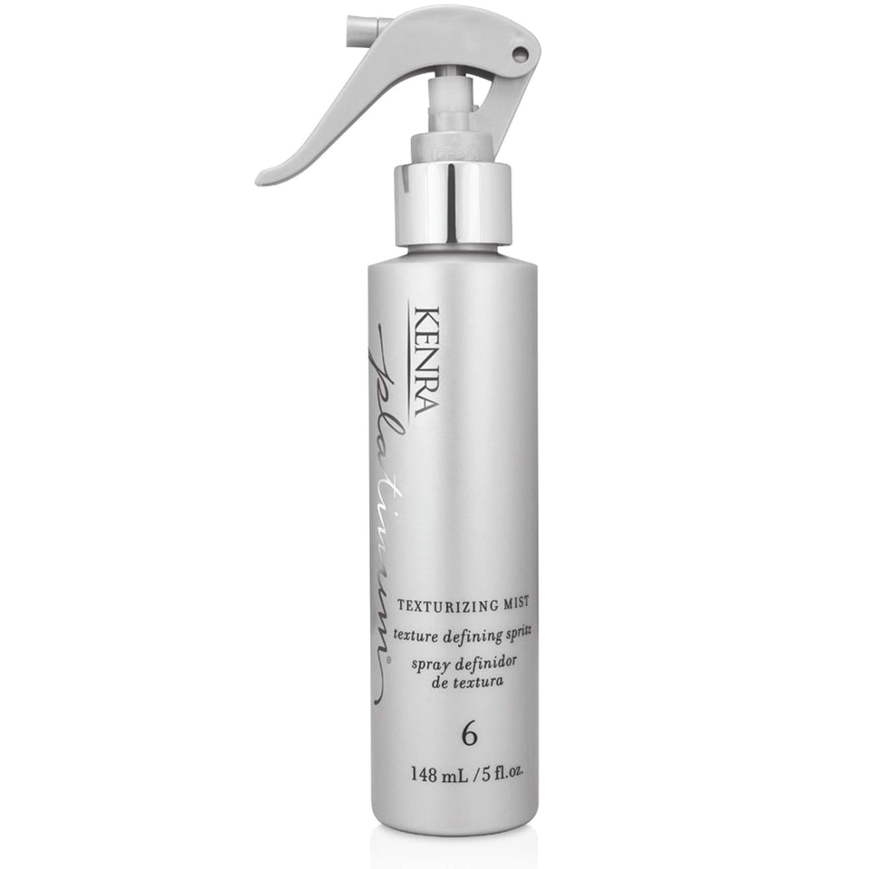 Kenra front packaging showing spray bottle and label benefit