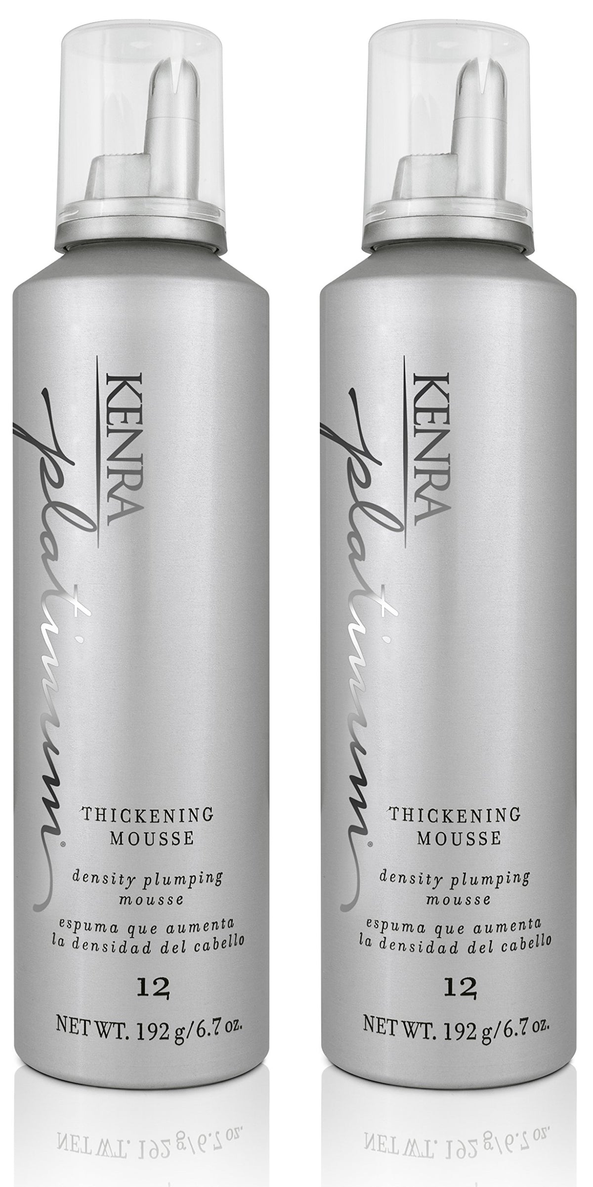 Kenra front packaging showing product and two-bottle value benefit