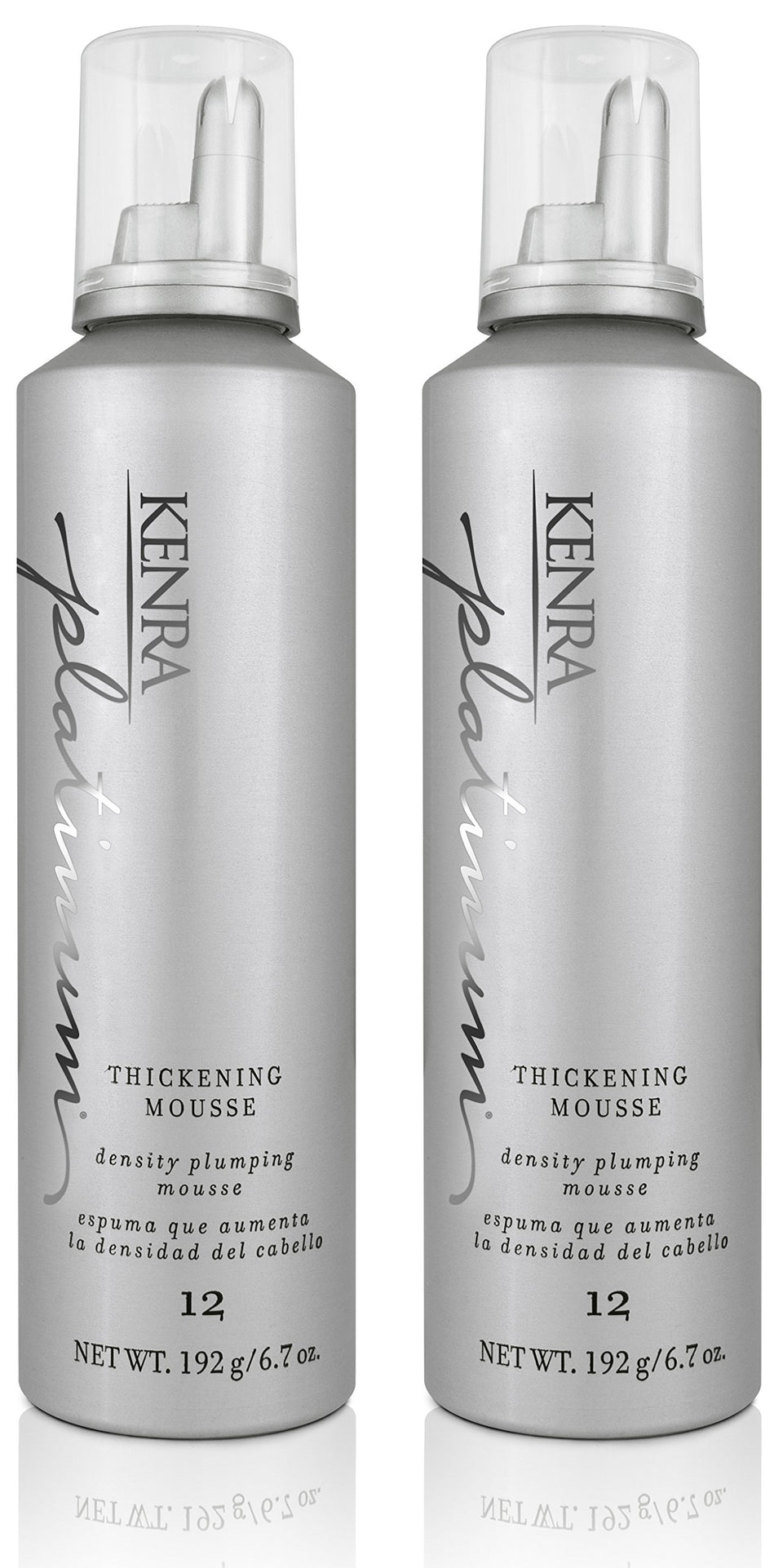 Kenra front packaging showing product and two-bottle value benefit