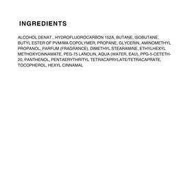 Kenra Platinum spray label close-up highlighting styling benefits and directions