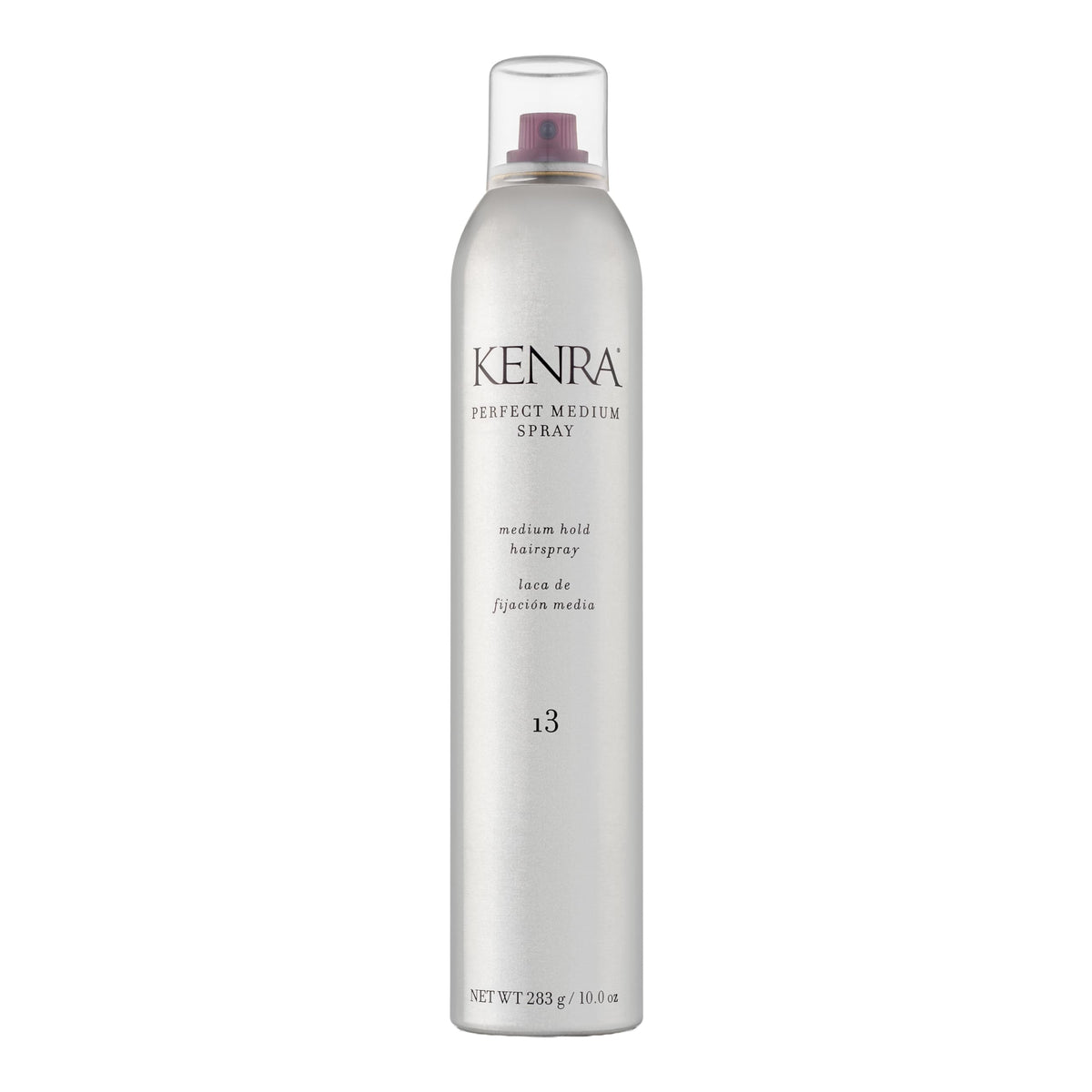 Kenra Professional front bottle view shows medium hold benefits