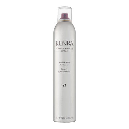 Kenra Professional front bottle view shows medium hold benefits