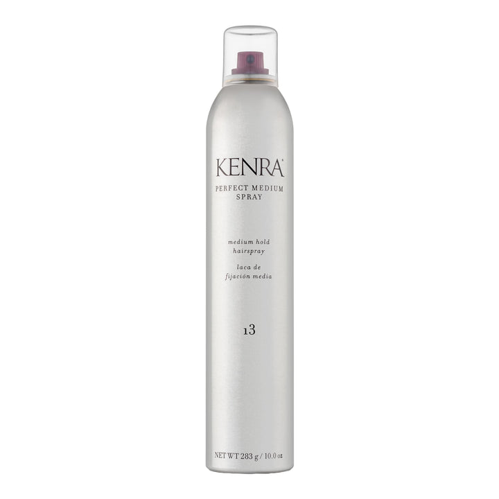 Kenra Professional front bottle view shows medium hold benefits