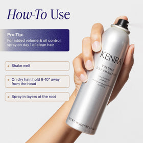Kenra travel bottle next to everyday items showing compact portability