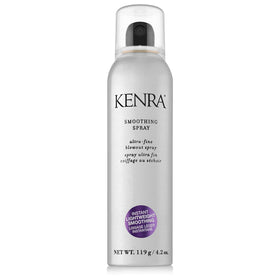 Kenra bottle front view showing label and sleek design for easy identification
