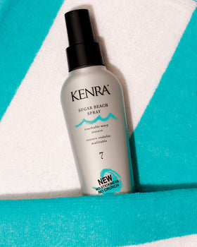 Kenra Sugar Beach Spray 7 nozzle close-up for precise mist and easy application