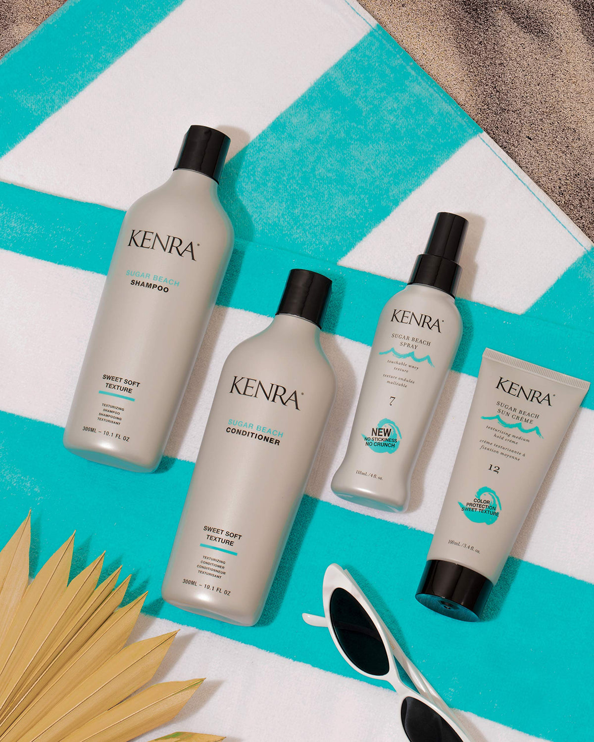 Kenra Sugar Beach Spray 7 mist in air demonstrating lightweight texture