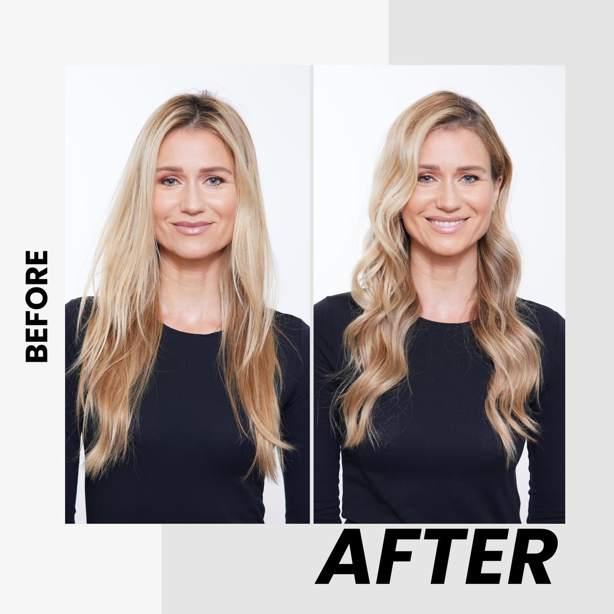 Kenra hairspray texture on styled hair showing flexible hold and shine