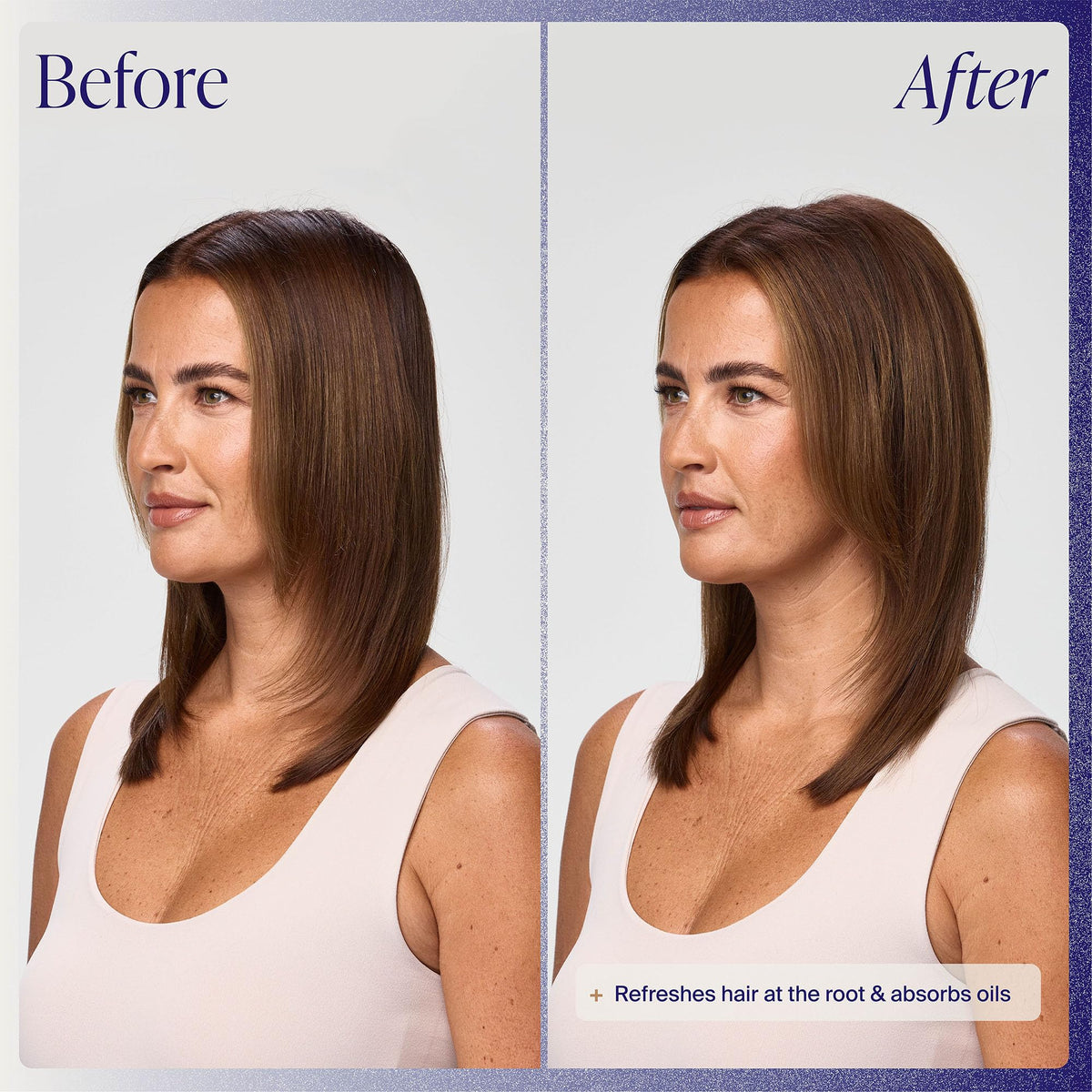 Kenra hair texture after use showing added volume and body