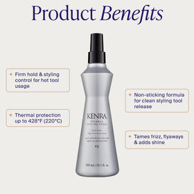 Kenra fine mist close-up demonstrating even coverage and quick application benefit