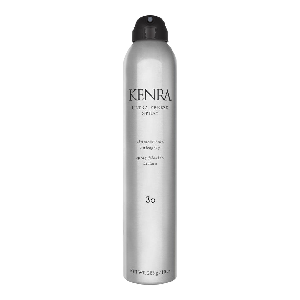 Kenra Ultra Freeze front can showing packaging and fast-dry hold