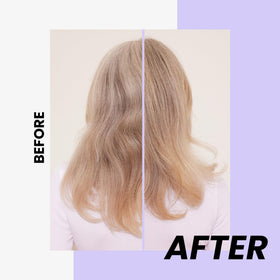Kenra creamy violet lather texture demonstrating gentle toning action
