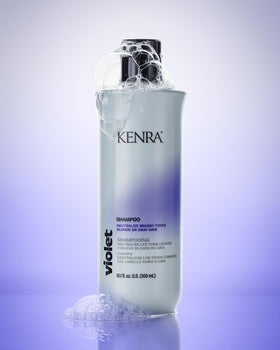 Kenra shampoo texture on hand for gentle toning benefit