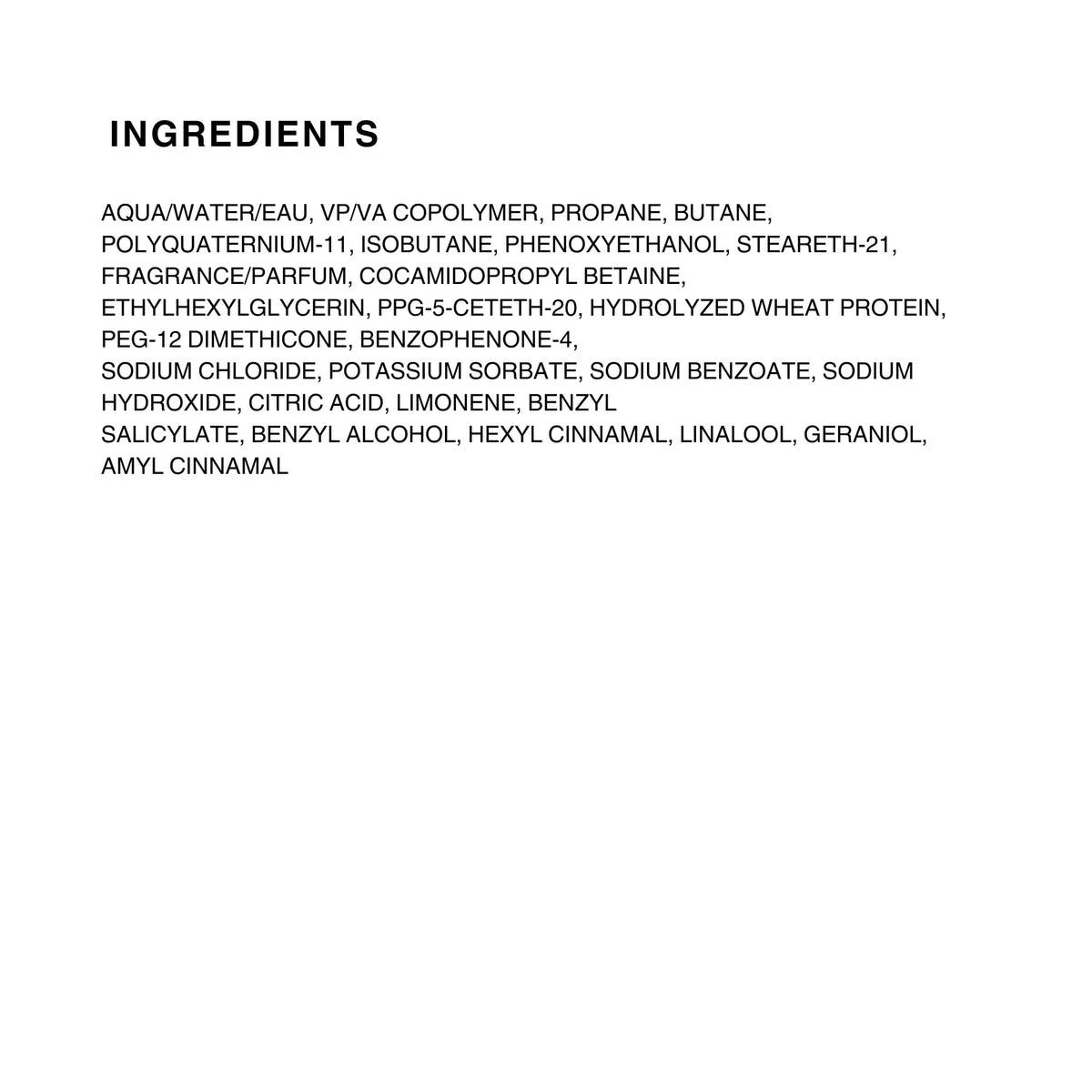 Kenra product label closeup listing features like non-flaking and 450°F protection