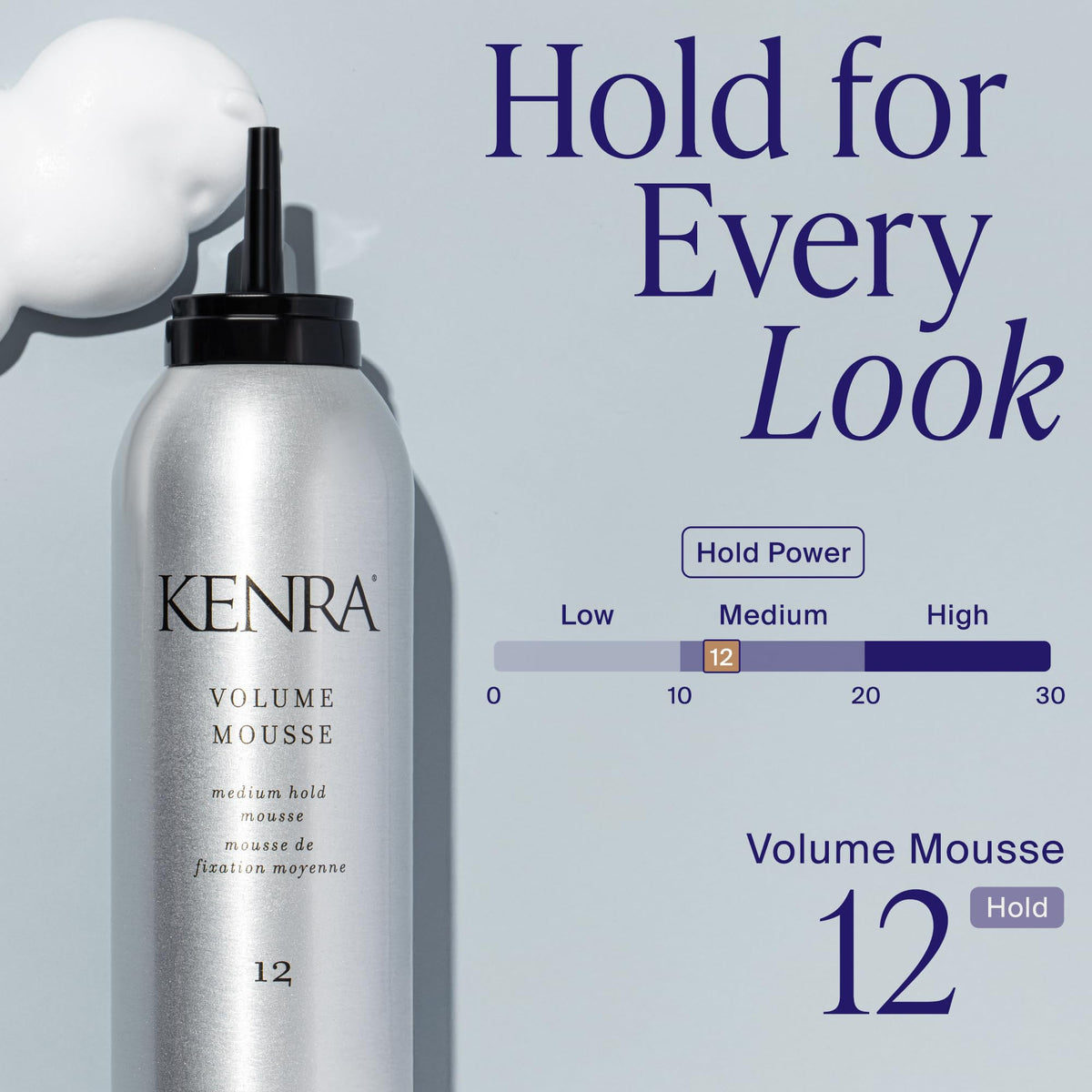 Kenra product label close-up displaying ingredients and usage directions
