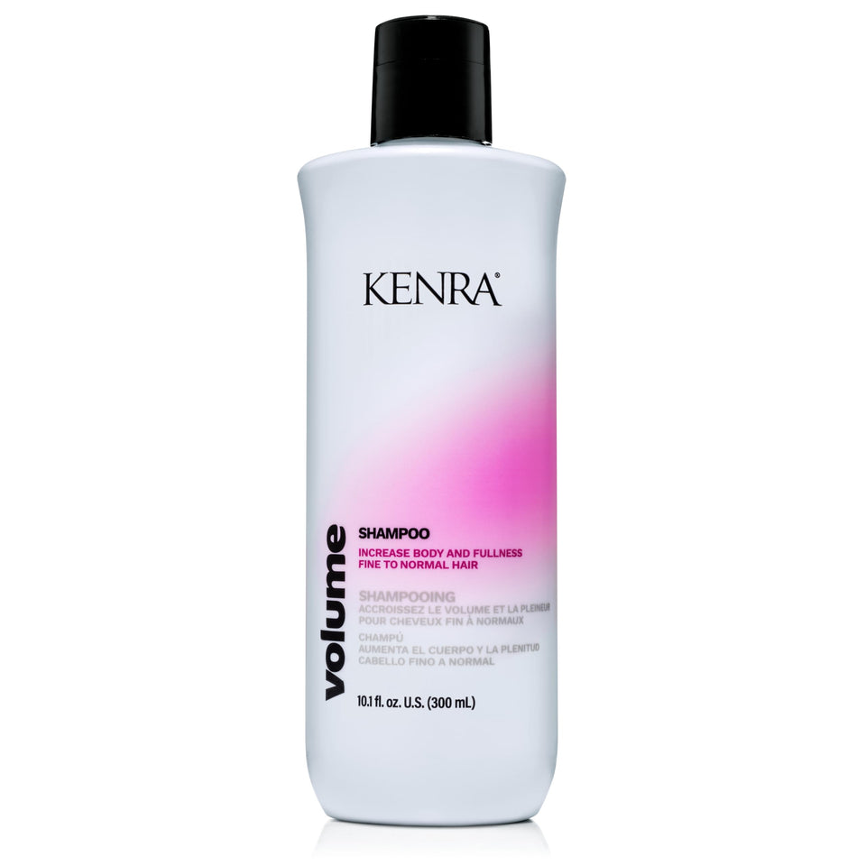 Kenra bottle front view showing label and volume benefit