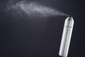 Stylist applying Kenra Volume Spray #25 offering professional hold in use