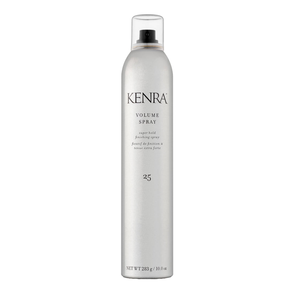 Kenra front view of can showing label and size for recognition and trust