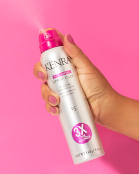 Kenra used on braid showing fuller, textured braid finish