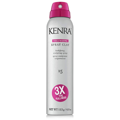 Kenra bottle front packaging showing product and volume benefits