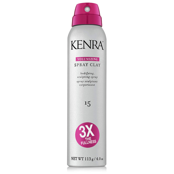 Kenra bottle front packaging showing product and volume benefits