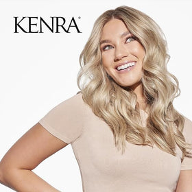 Kenra on bathroom counter suggesting daily styling and convenience