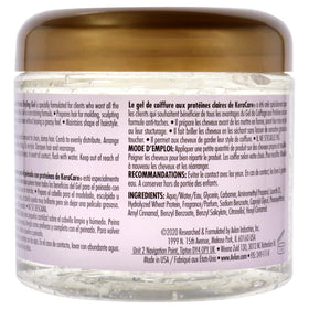 KeraCare being applied to damp hair for smoother heat styling benefit