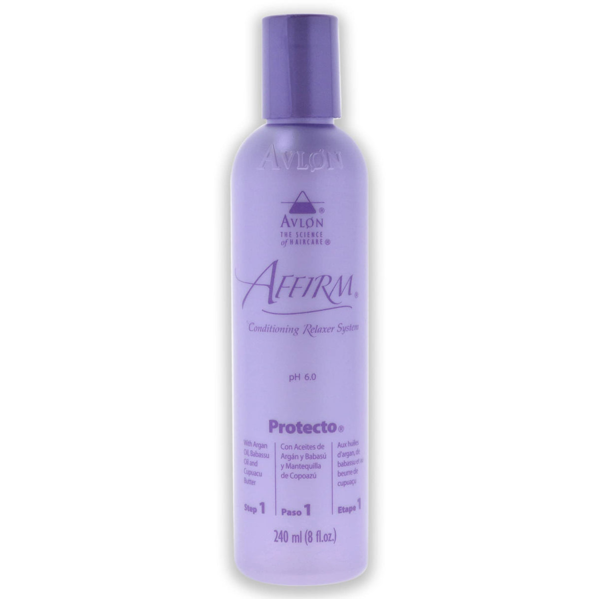 KeraCare Avlon front packaging showing 8 fl oz bottle and label benefits