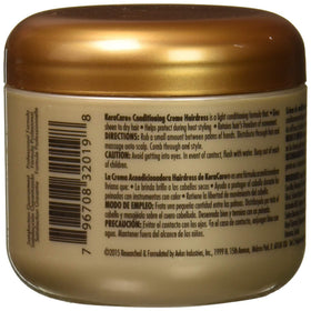 KeraCare cream texture close-up showing smooth finish for shine