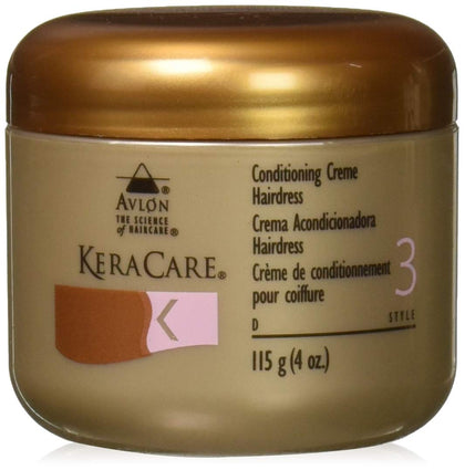 KeraCare jar front view showing label and portable 4 oz benefit