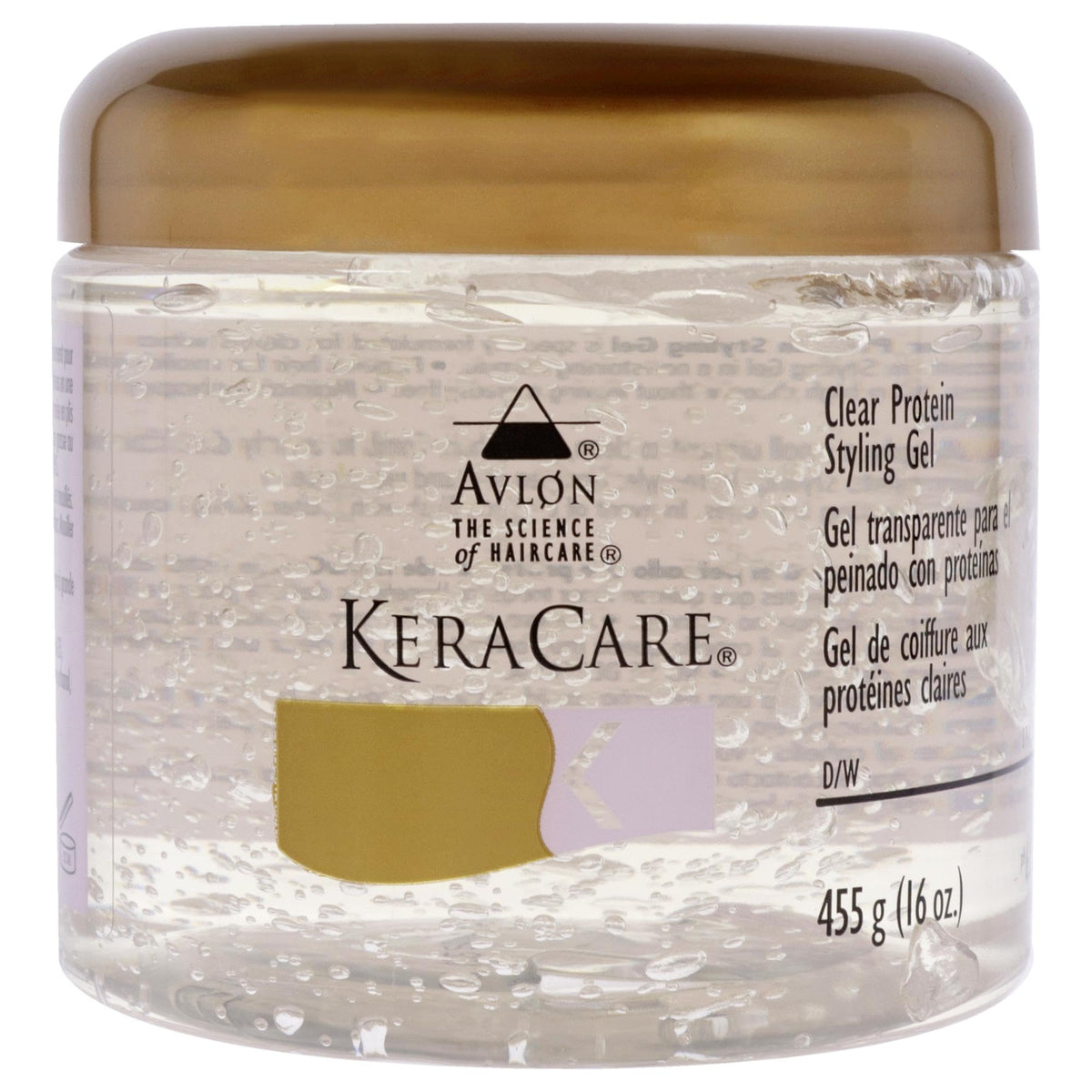 KeraCare front packaging clear 16oz showing label and glossy benefit