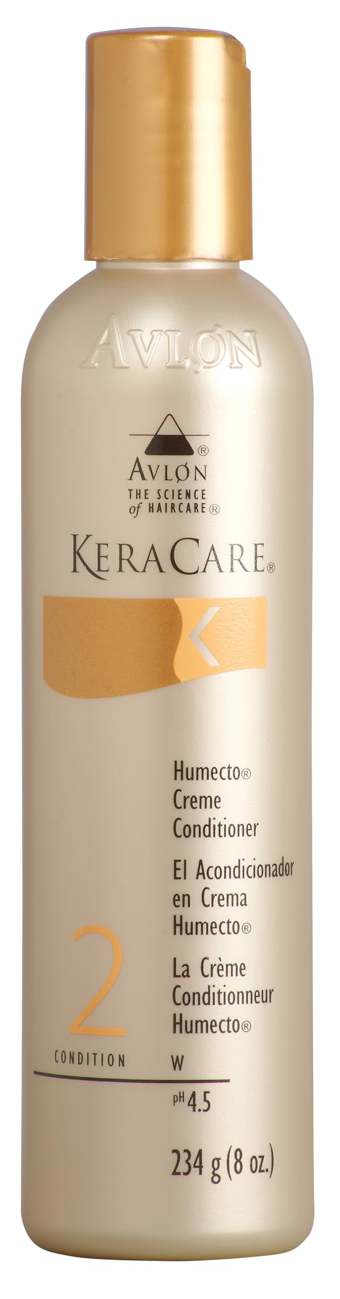 KeraCare front packaging showing 8 oz bottle and deep-hydration benefit