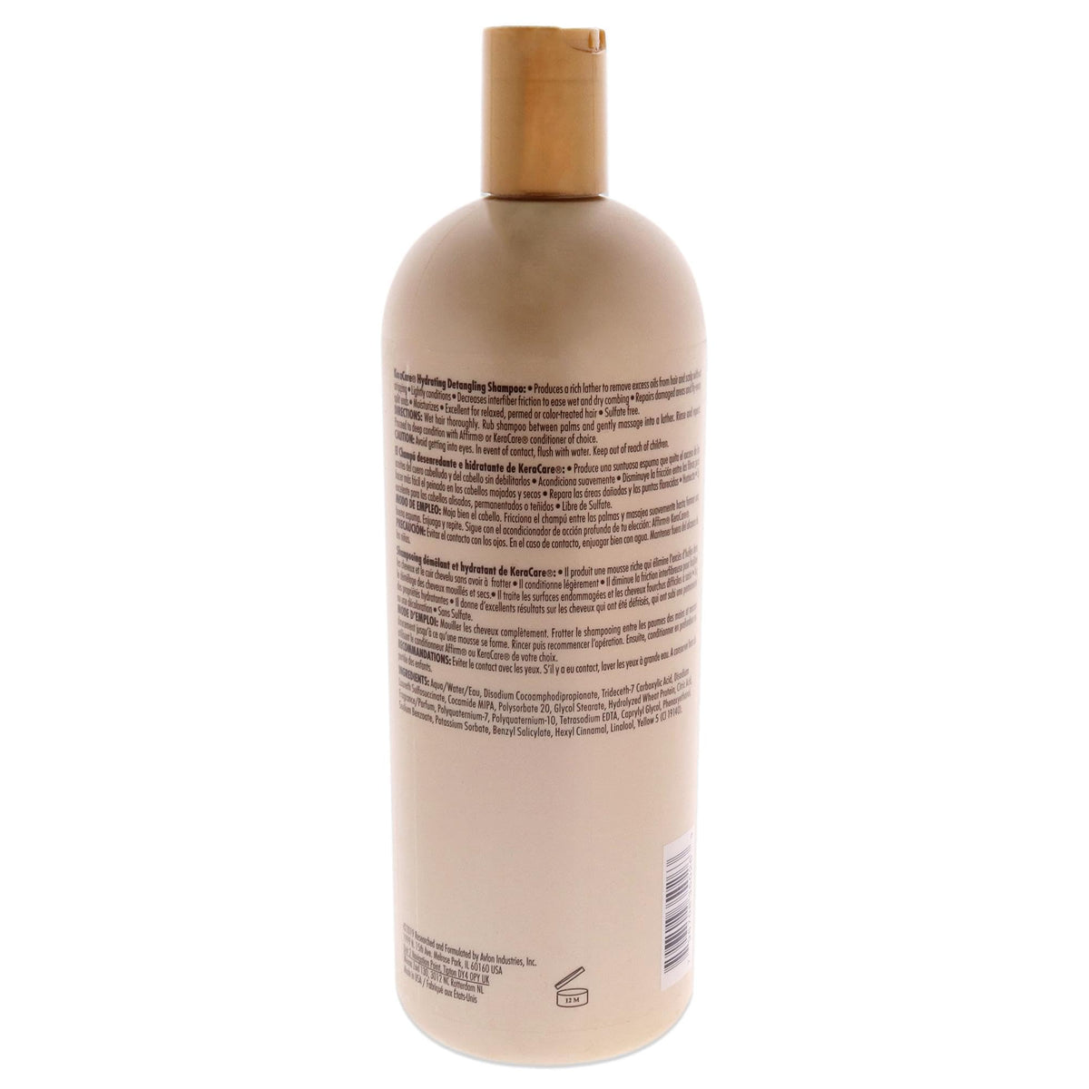 KeraCare shampoo pouring texture close-up demonstrating slip for easier detangling