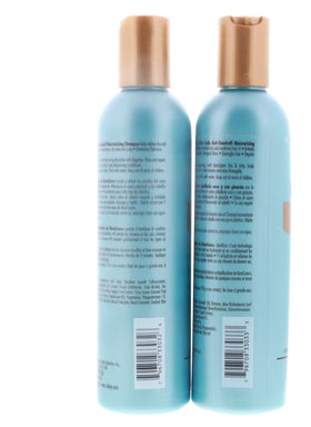 KeraCare bottles beside a hand showing 8oz size and clear labeling benefit